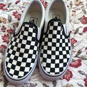 Checkerboard Slip on Vans